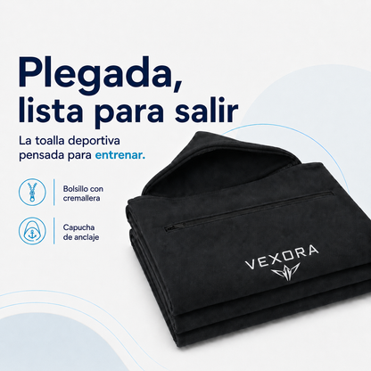 Vexora — Treningshåndkle med hette