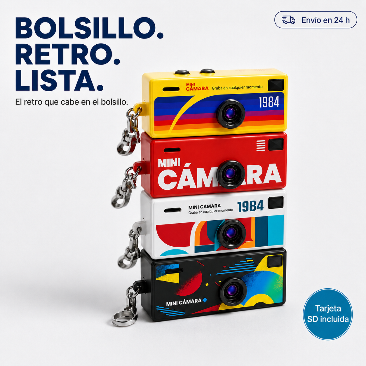 Retrokamera i lommeformat